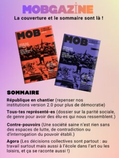 Le magazine est là ! Enfin, sa couverture (on vous laisse voter pour la couleur en sondage ou com’🧡💜)
Et on vous partage aussi son sommaire (là on vous laisse pas choisir 😇) On a voulu réfléchir, comme dans nos vidéos, à la démocratie dans son ensemble !
- la nécessaire réforme des institutions
- la représentation de toutes et tous
- les contre-pouvoirs et leur protection
- les autres sphères importantes de décisions collectives (travail, école, art…)
On a trop hâte de vous le montrer, vous pouvez le précommander en bio et/ou nous soutenir pour 2026 🙏🙏🙏🙏
L’équipe MOB